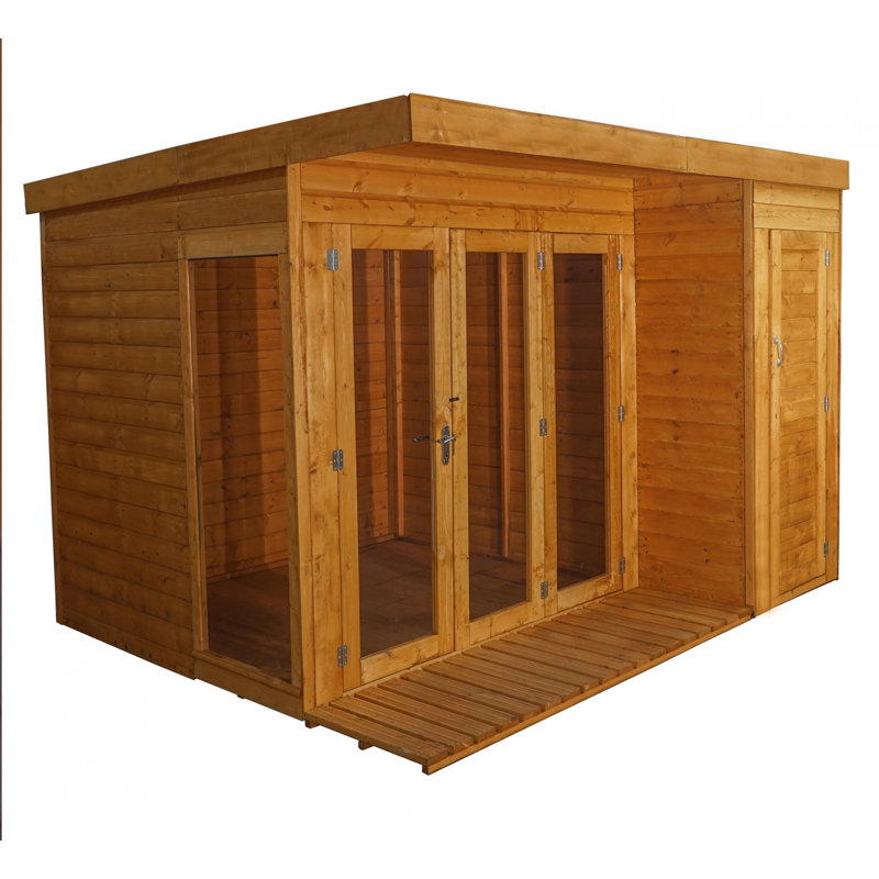Sol 72 Outdoor Fitchburg 10 x 8.5 Ft. Shiplap Summer House & Reviews